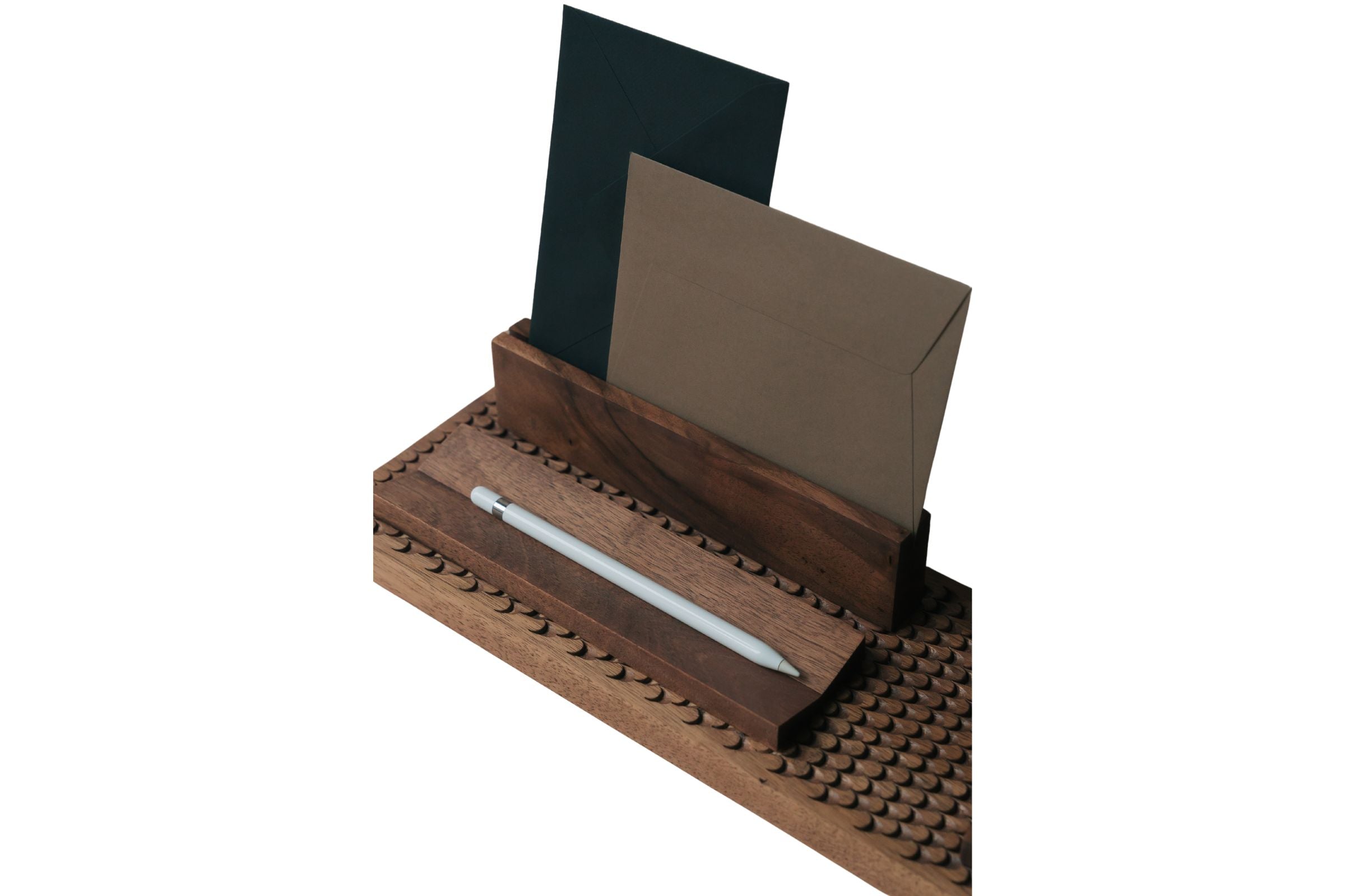 MIRAN: Eleganter Schreibtisch-Organizer aus Massivholz