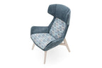 Stilvoller Designer Sessel mit geschwungener Form