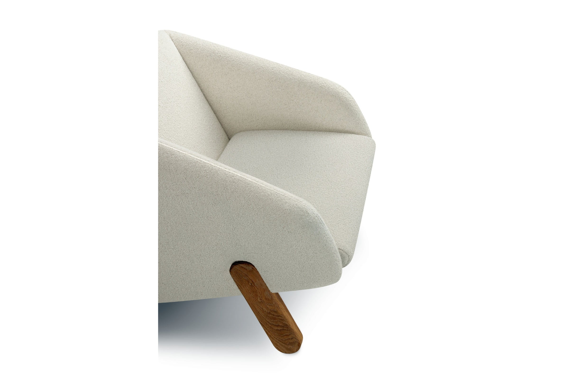 Nahaufnahme eines Sessels aus der Vogelperspektive