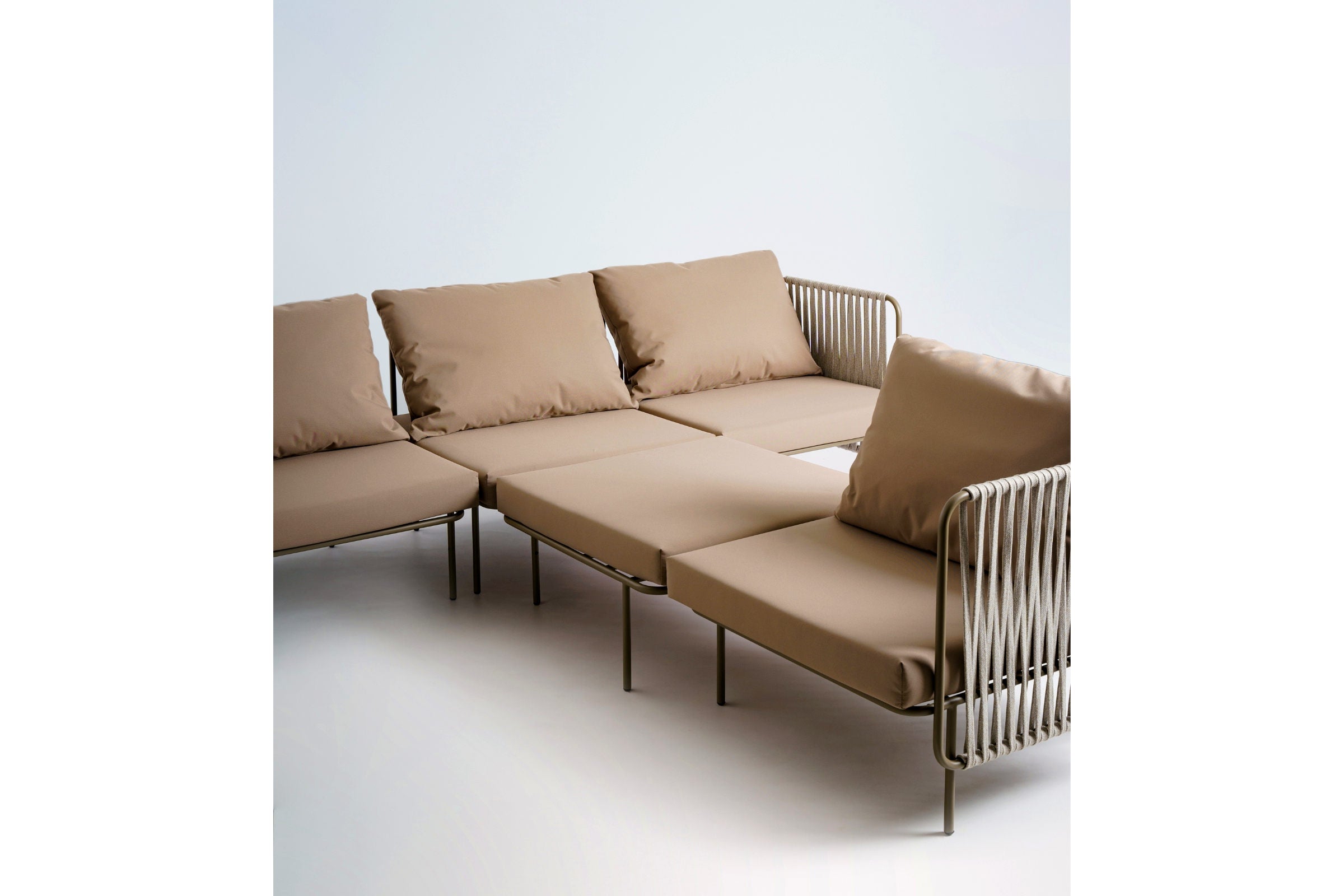 modulare Lounge Landschaft – Eckelement Verbindung