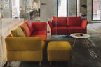 Designer Sofa von EXTRAFORM in verschiedenen Farben im modernen Wohnraum
