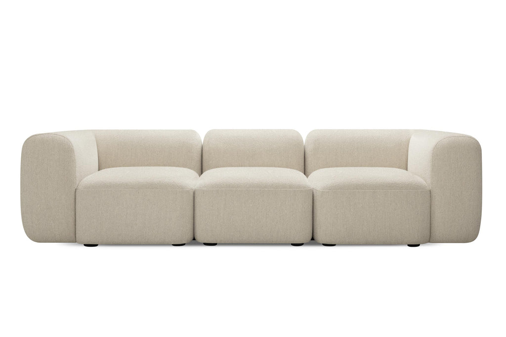 DOLMEN Designer Modular Sofa von Volumen als dreisitzige Variante in Beige