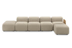 DOLMEN Designer Modular Sofa von Volumen als große Sitzlandschaft mit offenem Ende