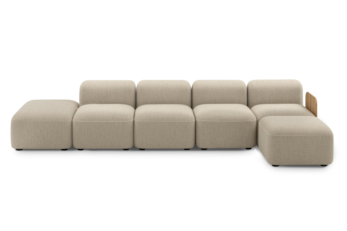 DOLMEN Designer Modular Sofa von Volumen als große Sitzlandschaft mit offenem Ende