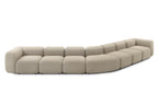 DOLMEN Designer Modular Sofa als weitläufige geschwungene Sitzlandschaft in Beige