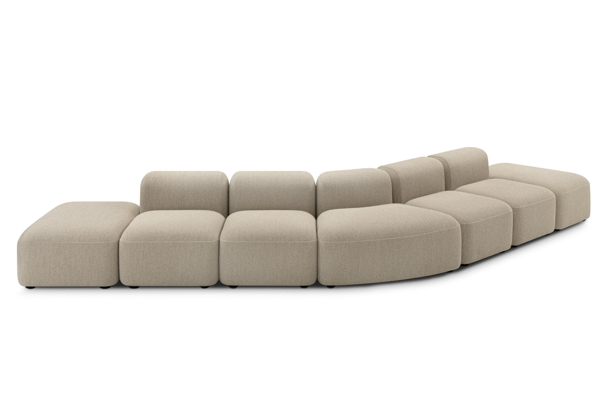 DOLMEN Designer Modular Sofa von Volumen als großzügige modulare Sitzlandschaft