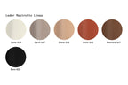 Leder Mastrotto Linea Farbmuster: Latte 635, Earth 667, Siena 638, Antic 616, Nocciola 607, Nero 622