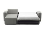 Mit Chaiselongue und ausgeklappter Liegefläche