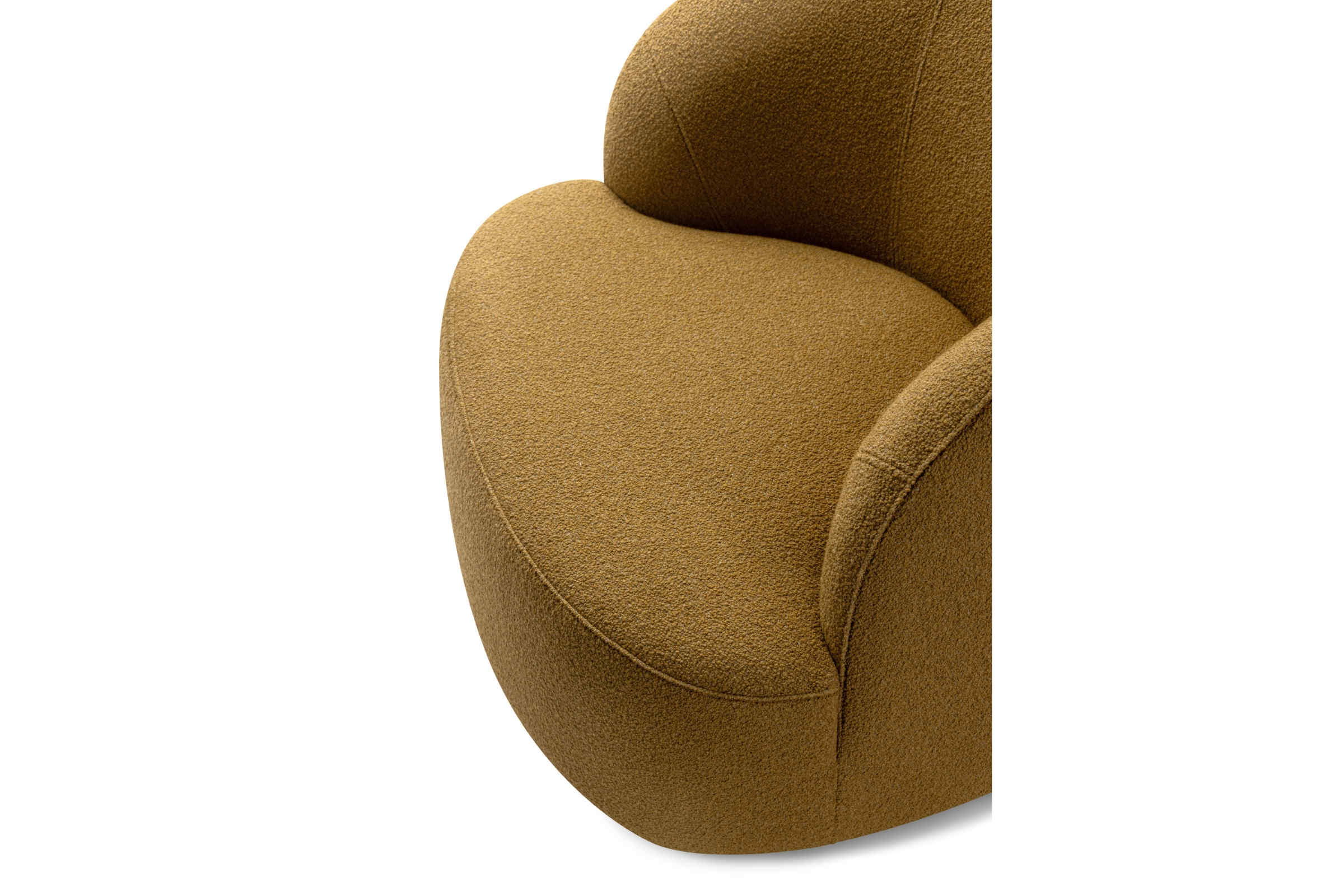 Detailaufnahme der Sitzfläche des Sessels von Volumen