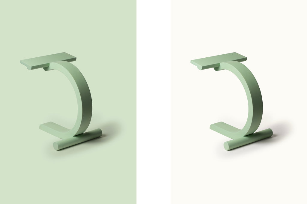 Zwei Grüne Hocker von Woak