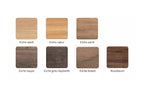 Holzmuster in Eiche weiß, Eiche natur, Eiche sand, Eiche taupe, Eiche grau beplankt, Eiche braun und Nussbaum von Woak
