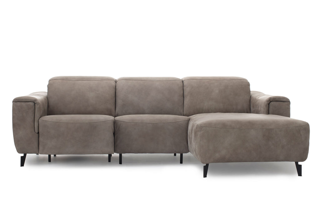 Designer Relax Sofa mit Chaiselongue von EXTRAFORM in Frontansicht