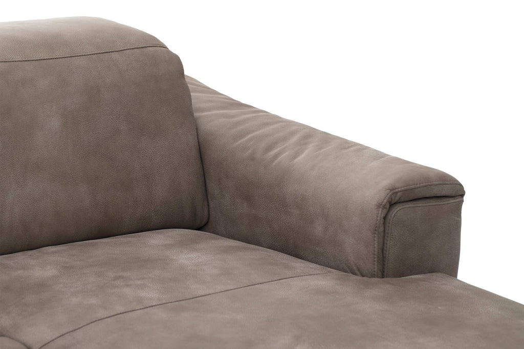 Mit Chaiselongue Detailansicht der gepolsterten Armlehne