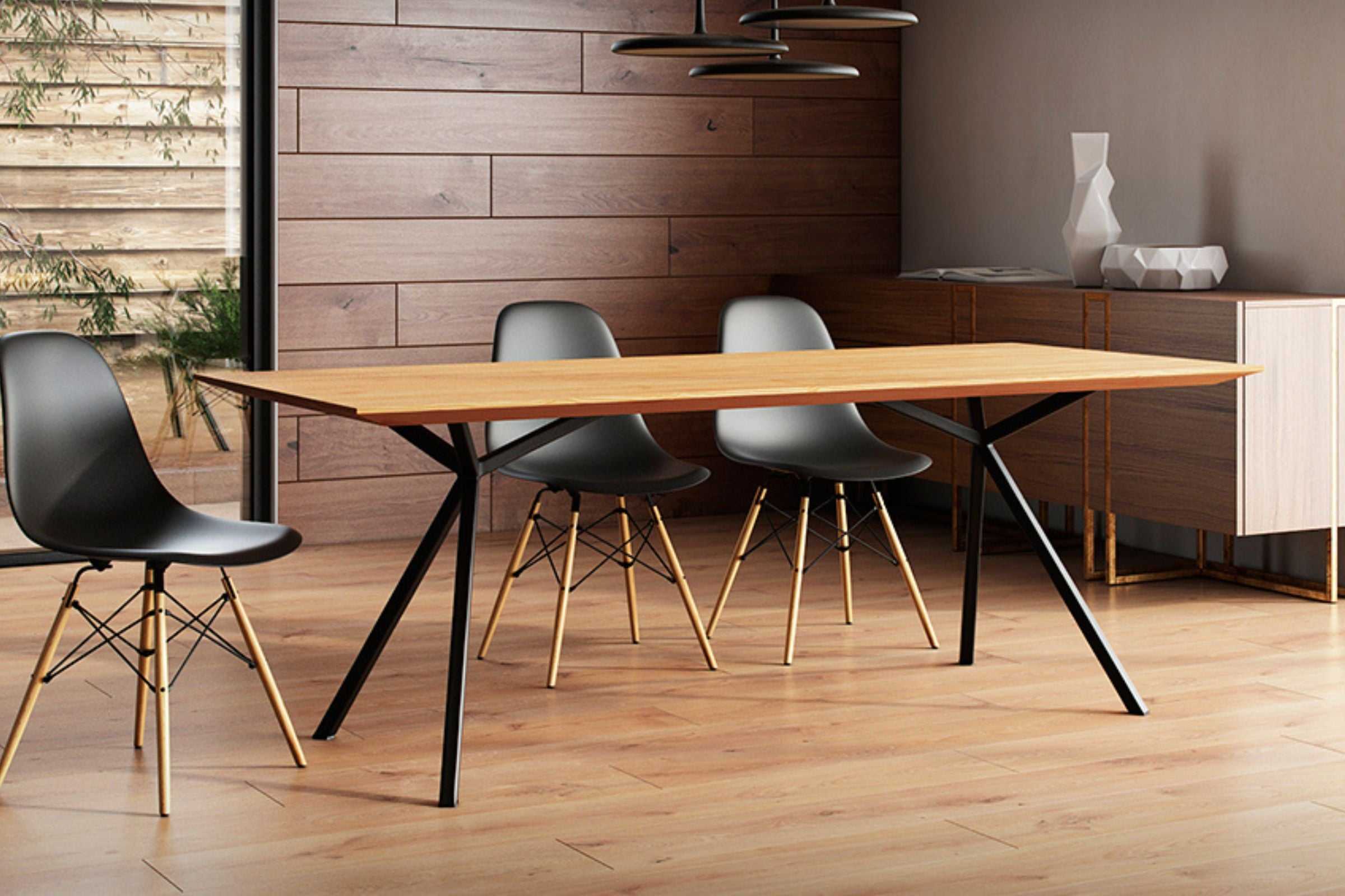 KANTIO Designer Esstisch in modernem Esszimmer