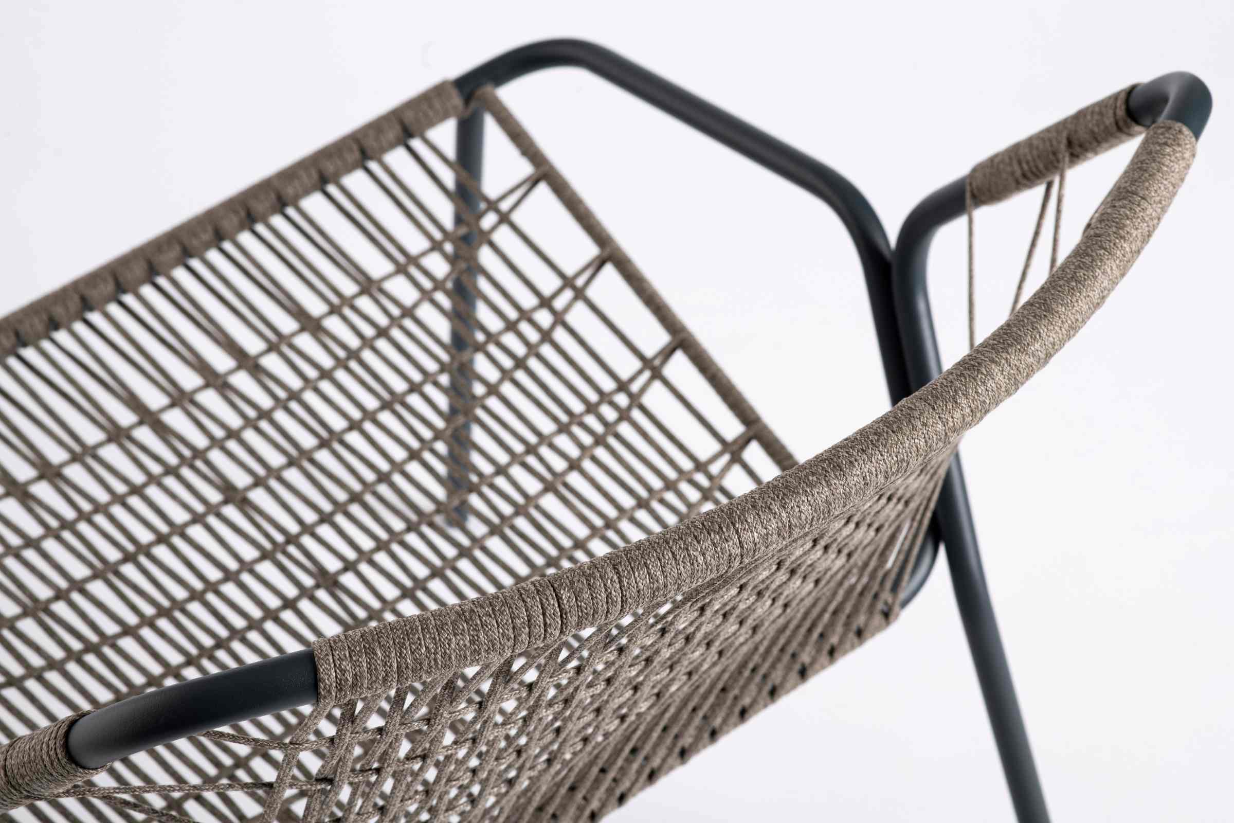 Detailaufnahme der Seilstruktur des Sessels