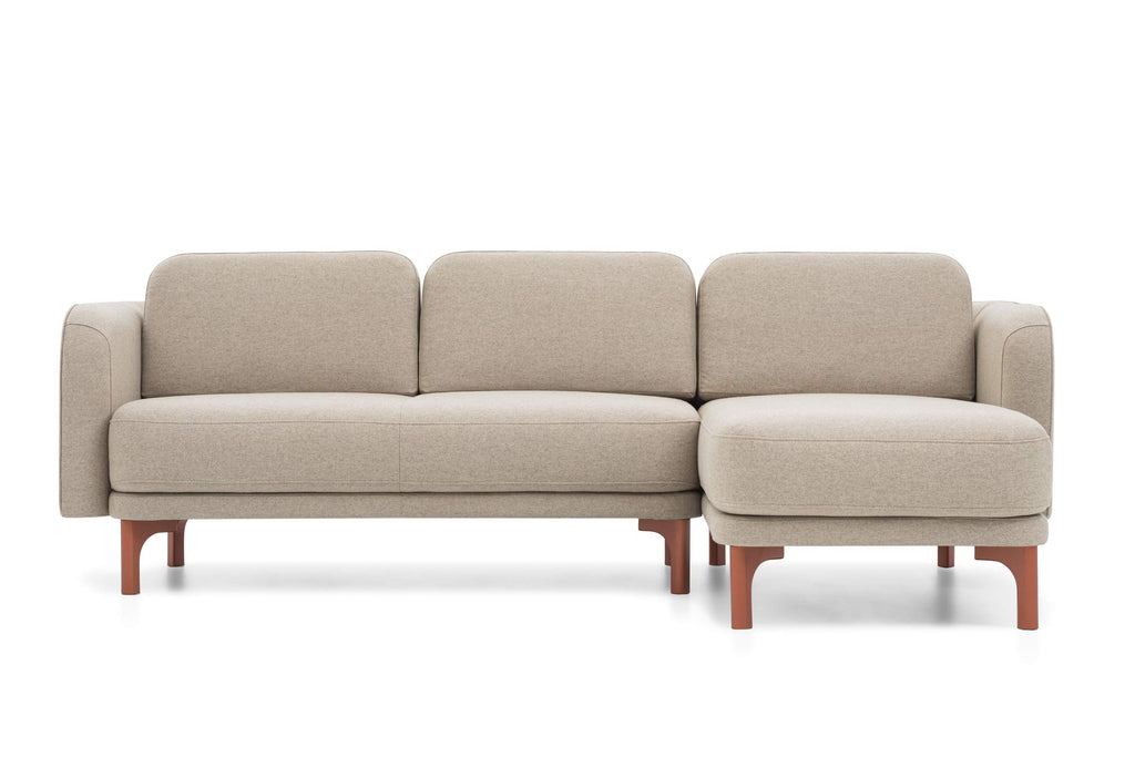 Mit Chaiselongue rechts in Frontansicht