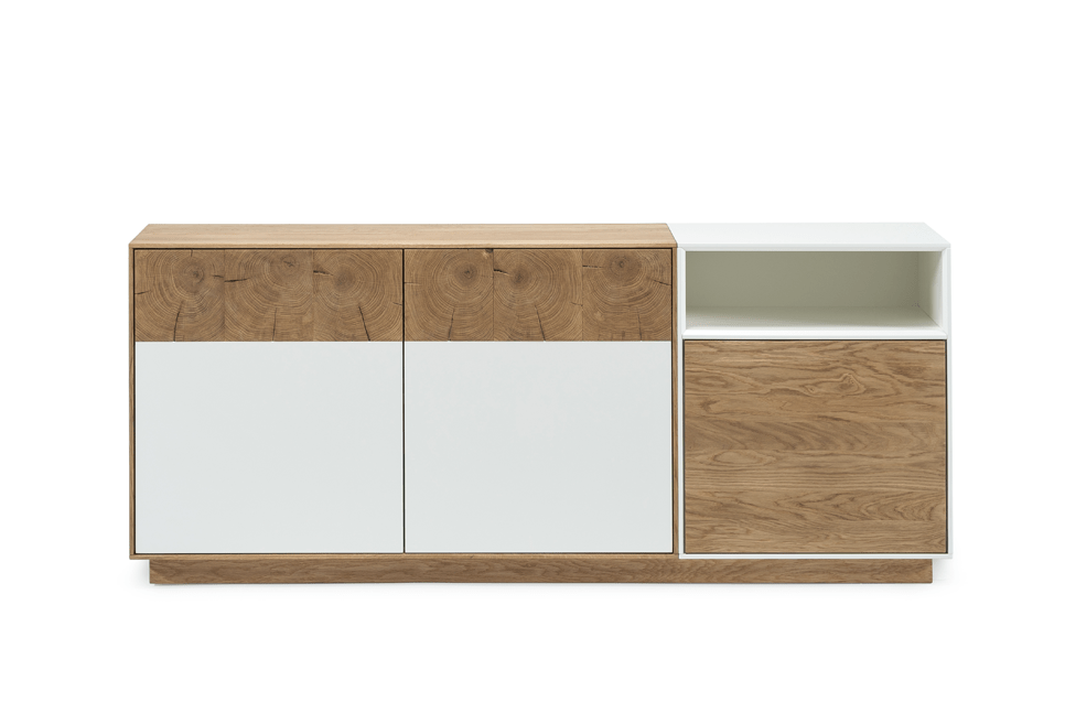 LOTTE Massivholz Sideboard auf Holzsockel - SOLIDMADE | Design Furniture