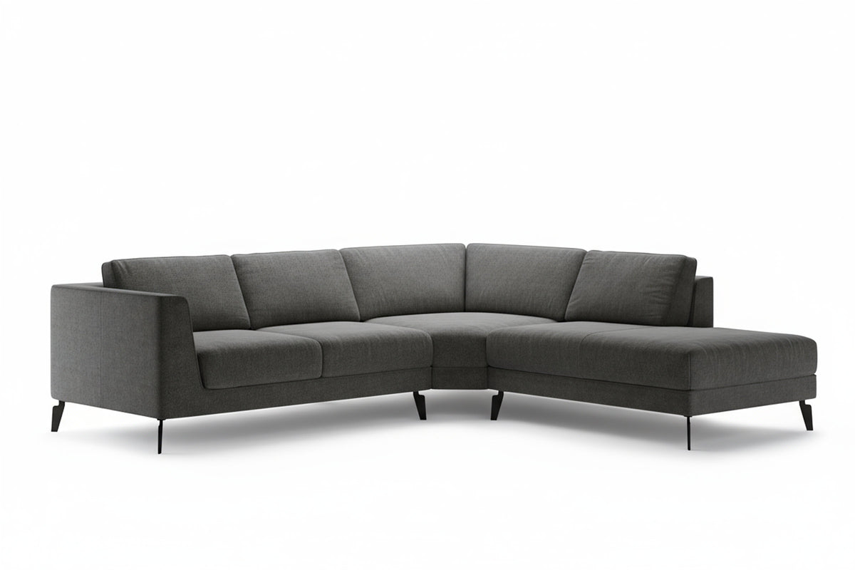In Dunkelgrau mit Chaiselongue rechts