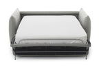 LUNA Designer Schlafsofa mit ausgeklappter Bettfunktion und Matratze