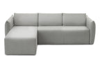 LUNA Designer Schlafsofa mit Chaiselongue von EXTRAFORM in Frontansicht