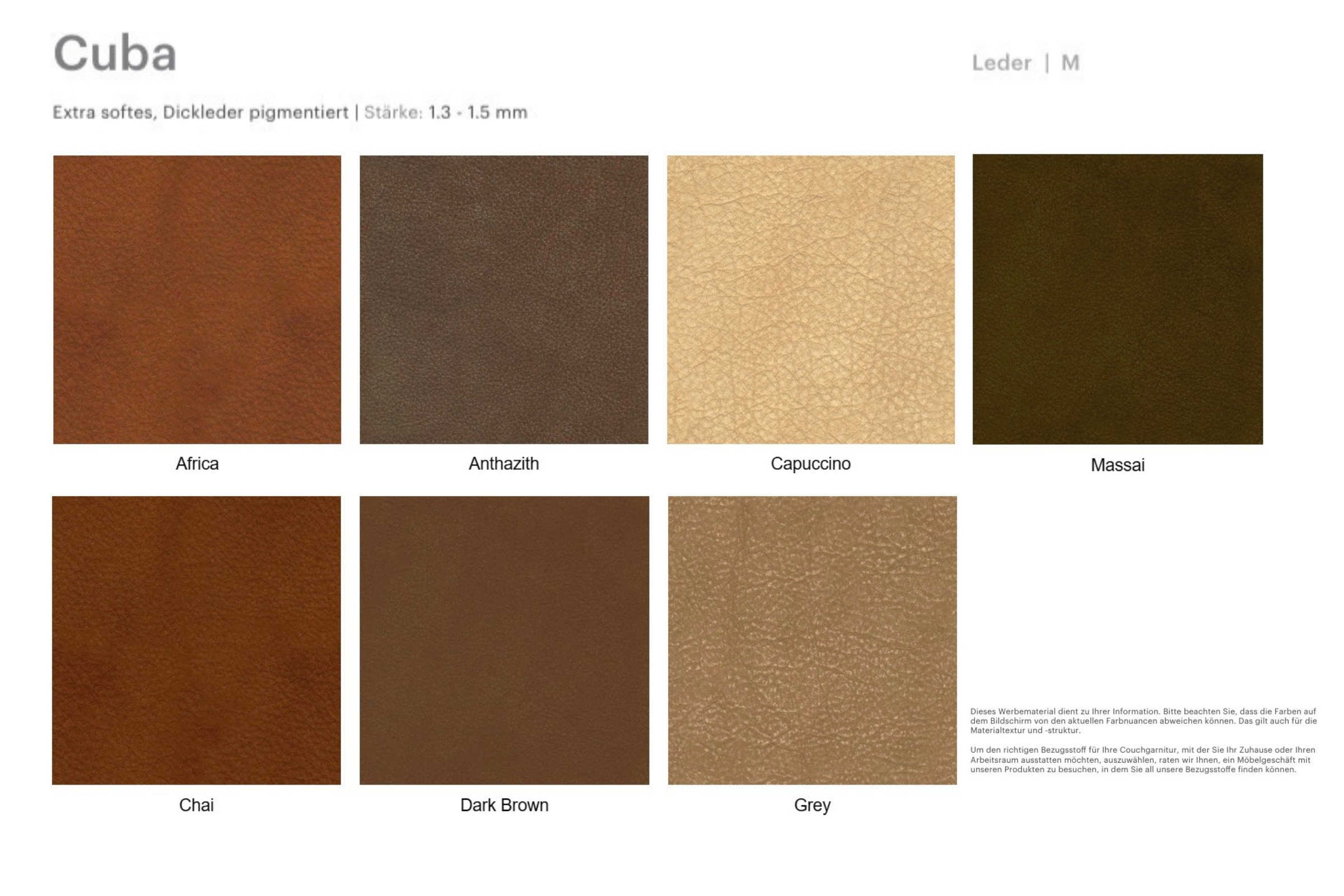 Ledermuster M von EXTRAFORM - Cuba