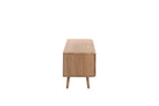 MALIN Lowboard aus Massivholz mit Holzbeinen und Nische - SOLIDMADE | Design Furniture