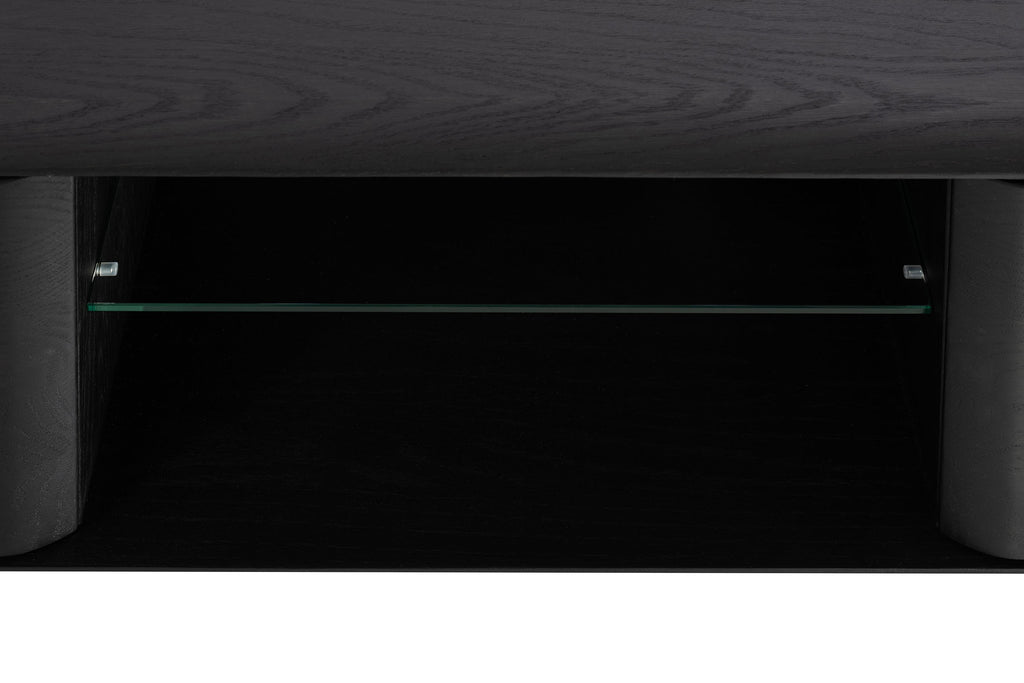 MALIN Lowboard aus Massivholz mit Holzbeinen und Nische - SOLIDMADE | Design Furniture