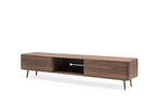 MALIN Lowboard aus Massivholz mit Holzbeinen und Nische - SOLIDMADE | Design Furniture