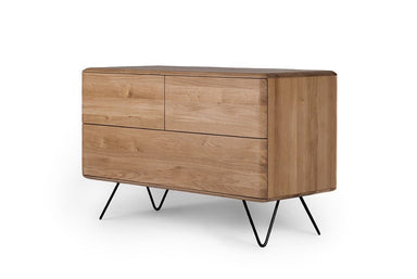 MALIN Massivholz Sideboard mit Metallgestell - SOLIDMADE | Design Furniture