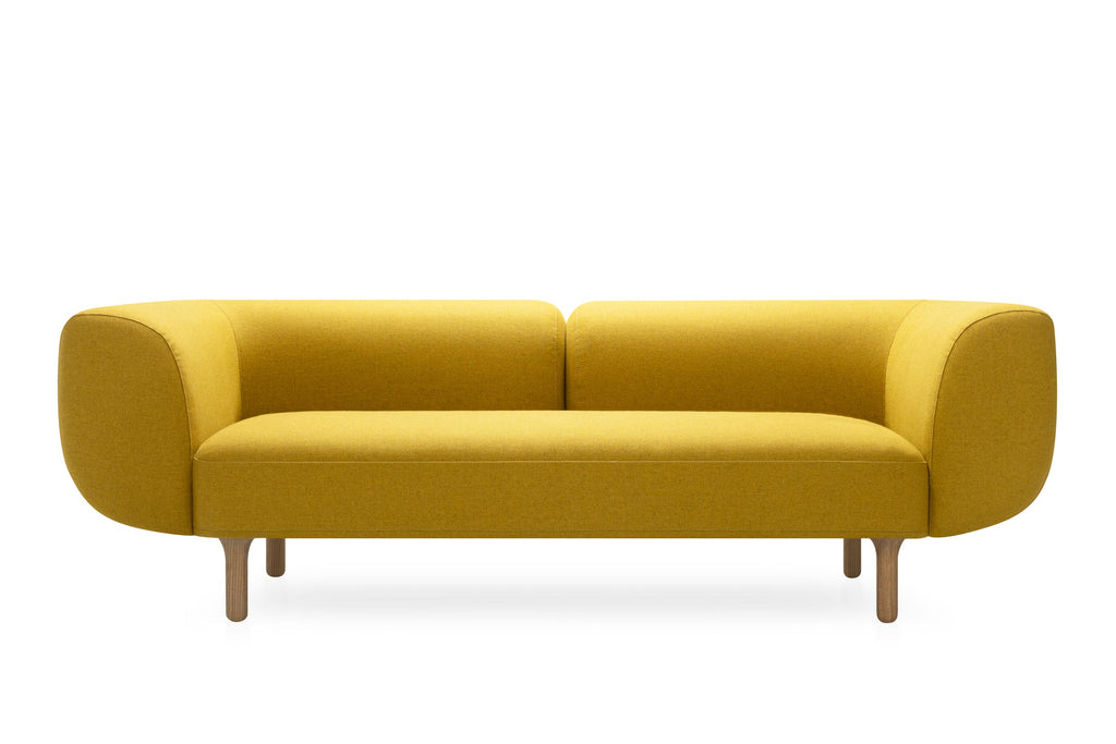 3-Sitzer-Sofa von Volumen mit geschwungenen Armlehnen