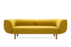 3-Sitzer-Sofa von Volumen mit geschwungenen Armlehnen