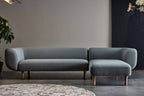 MANDARIN Designer Chaiselongue von Volumen in Grau mit abgerundeten Formen