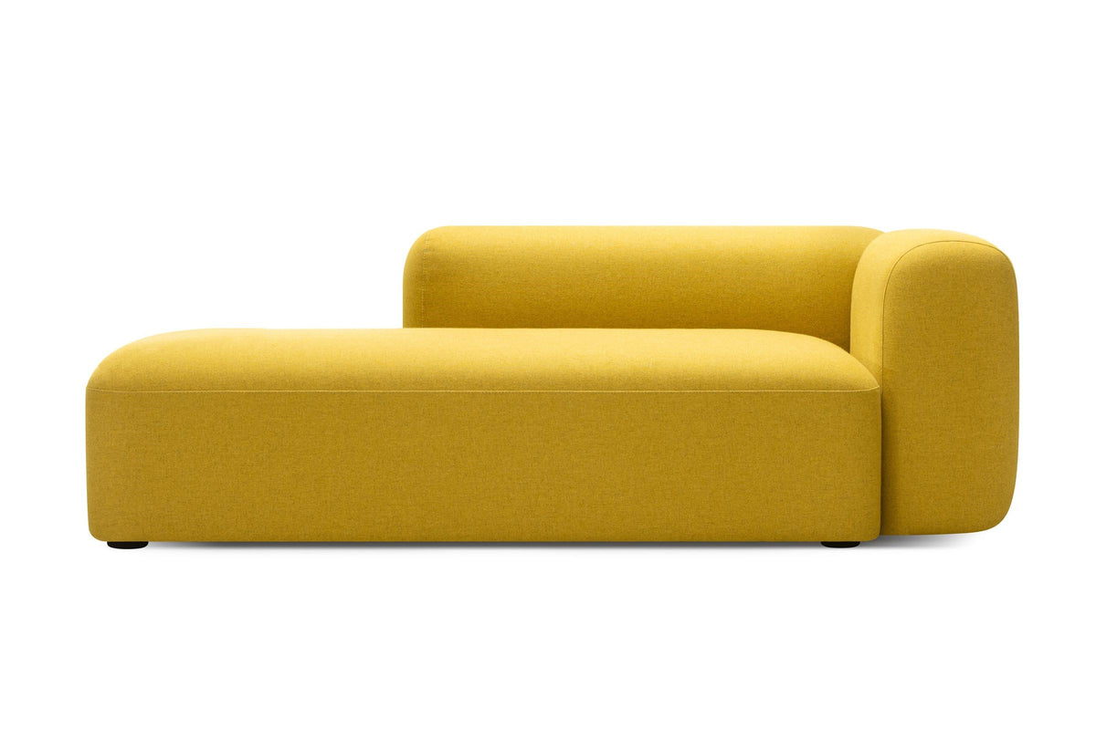 MONOLITE Designer Modular Sofa in Gelb mit Armlehne rechts