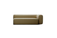MONOLITE Designer Sofa Eckmodul in Beige – modernes 2-Sitzer Sofa