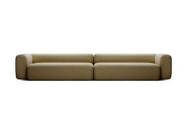 Sofa in heller Stoffvariante – minimalistisches Design