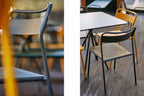 Outdoor Gartenstühle NERO plus auf Terrasse