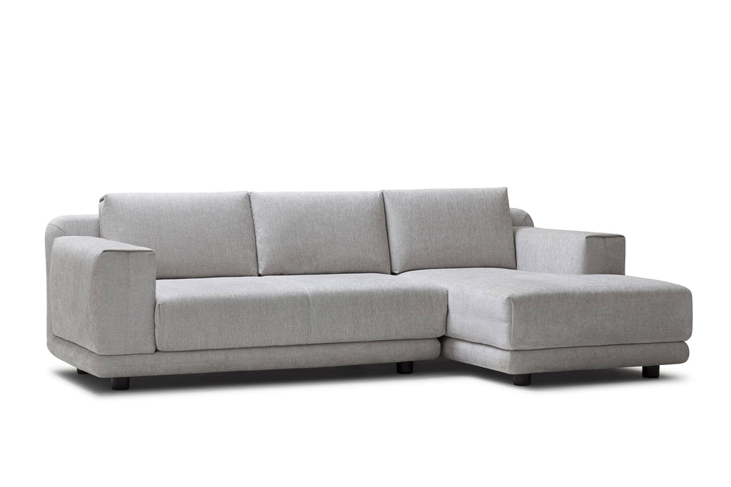 STAGE Designer Modular Sofa mit Chaiselongue rechts in schräger Ansicht