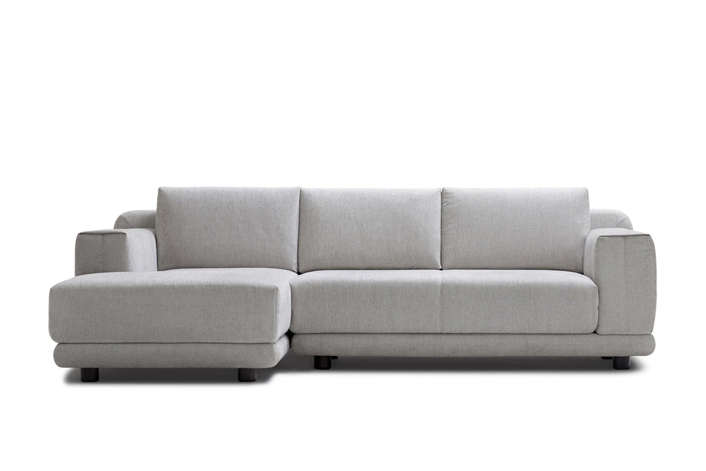 Mit Chaiselongue links in Frontansicht