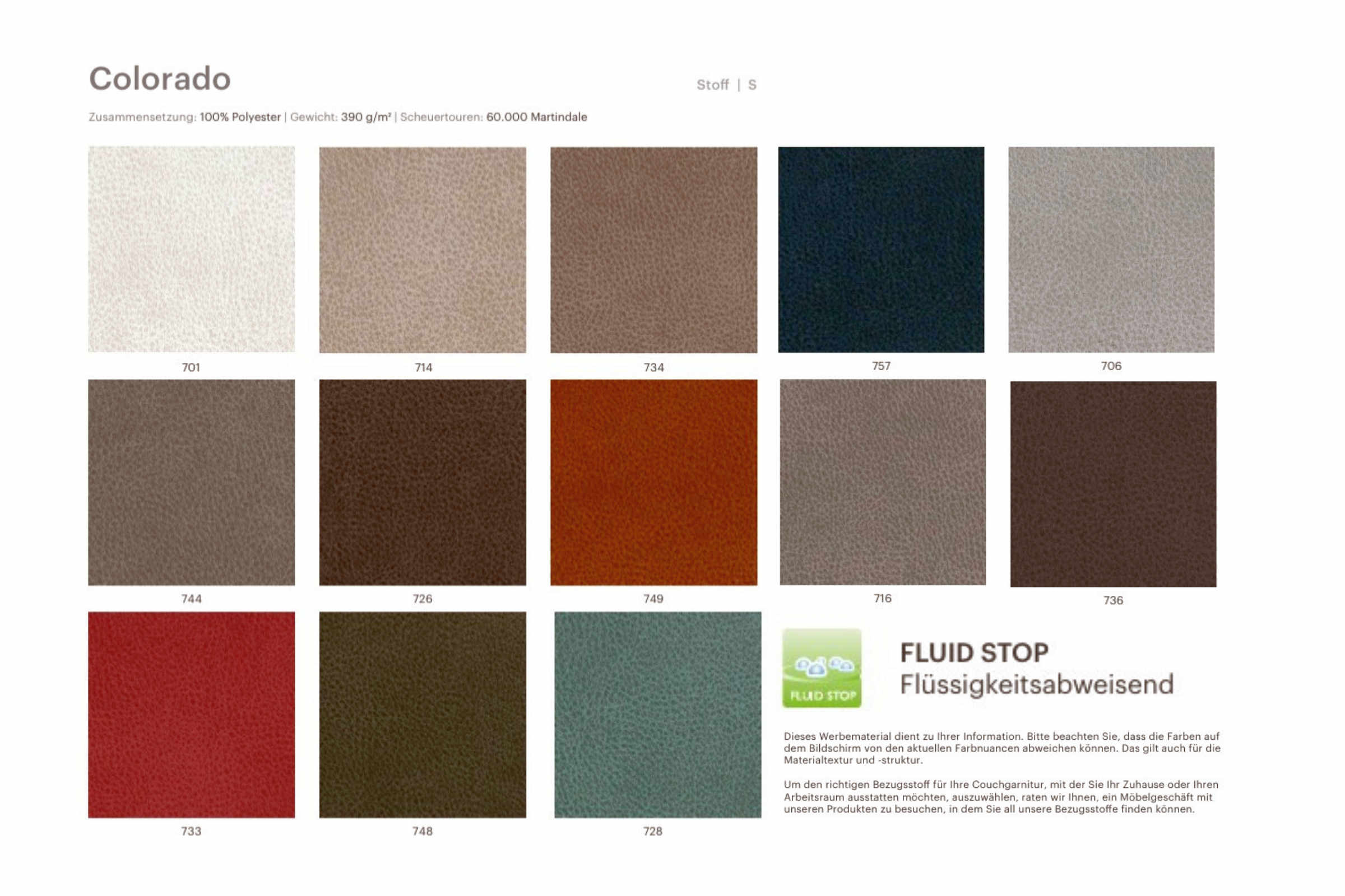 Stoffmuster S von EXTRAFORM - Colorado