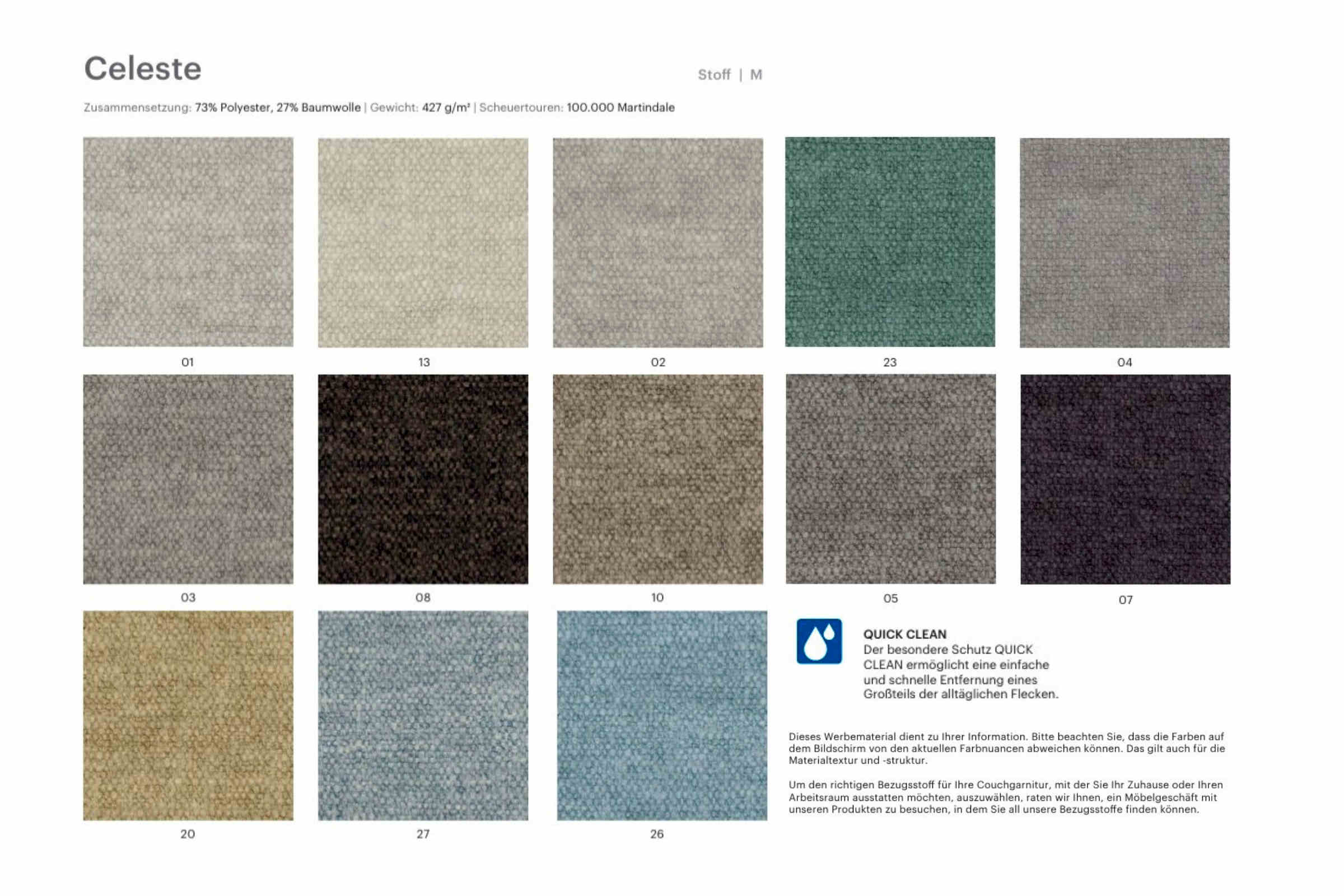 Stoffmuster M von EXTRAFORM - Celeste