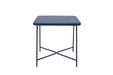 TOTEM Designer Gartentisch von GARDA, frontal in Blau