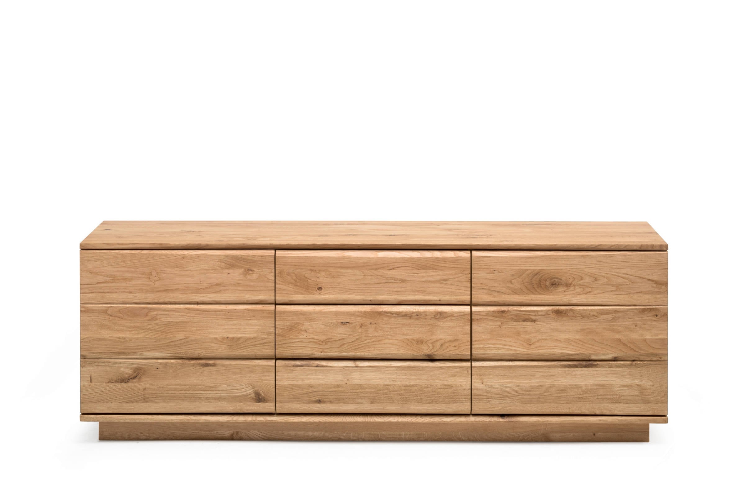 YOOI Massivholz Sideboard von WhiteOak in Eiche mit grifflosem Design