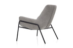 YUNA Designer Sessel mit Metallgestell – Rückansicht