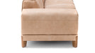 FJORD Designer Ledersofa – Detailansicht Sitzfläche und Rückenlehne