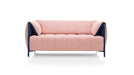 RONDO Designer Schlafsofa von vorne – modernes Schlafsofa mit gepolsterten Armlehnen