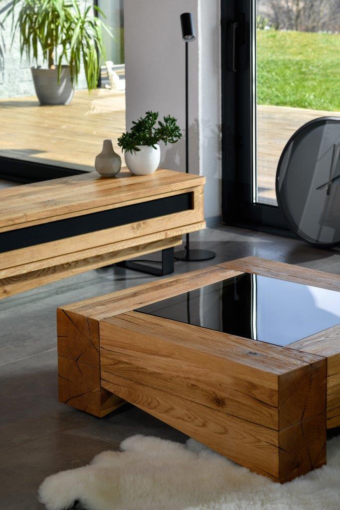 TYKO Salontisch mit Glasplatte - SOLIDMADE | Design Furniture